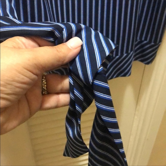 NWT Banana Republic XL blue stripe tank - Picture 2 of 6